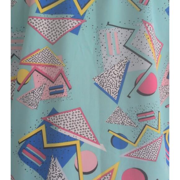 Oh Snap Graphic Print Button Up Shirt Men Medium Retro 80s 90s Saved by the Bell - Picture 3 of 6